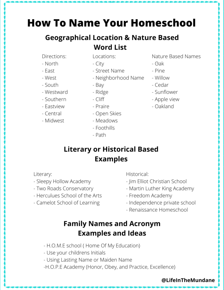 How To Name Your Homeschool Life In The Mundane   How To Name Your Homeschool 768x994 