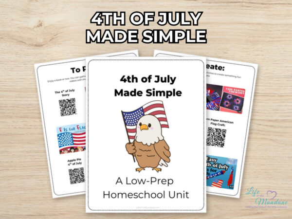 4th of July Made Simple printable from Life in the Mundane