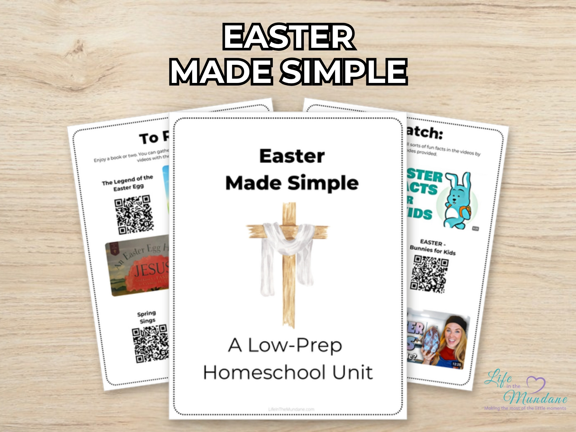 Easter Made Simple printable from Life in the Mundane