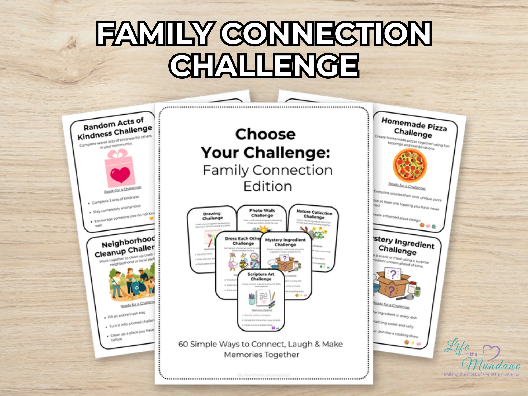 Family Connection Challenge printable from Life in the Mundane