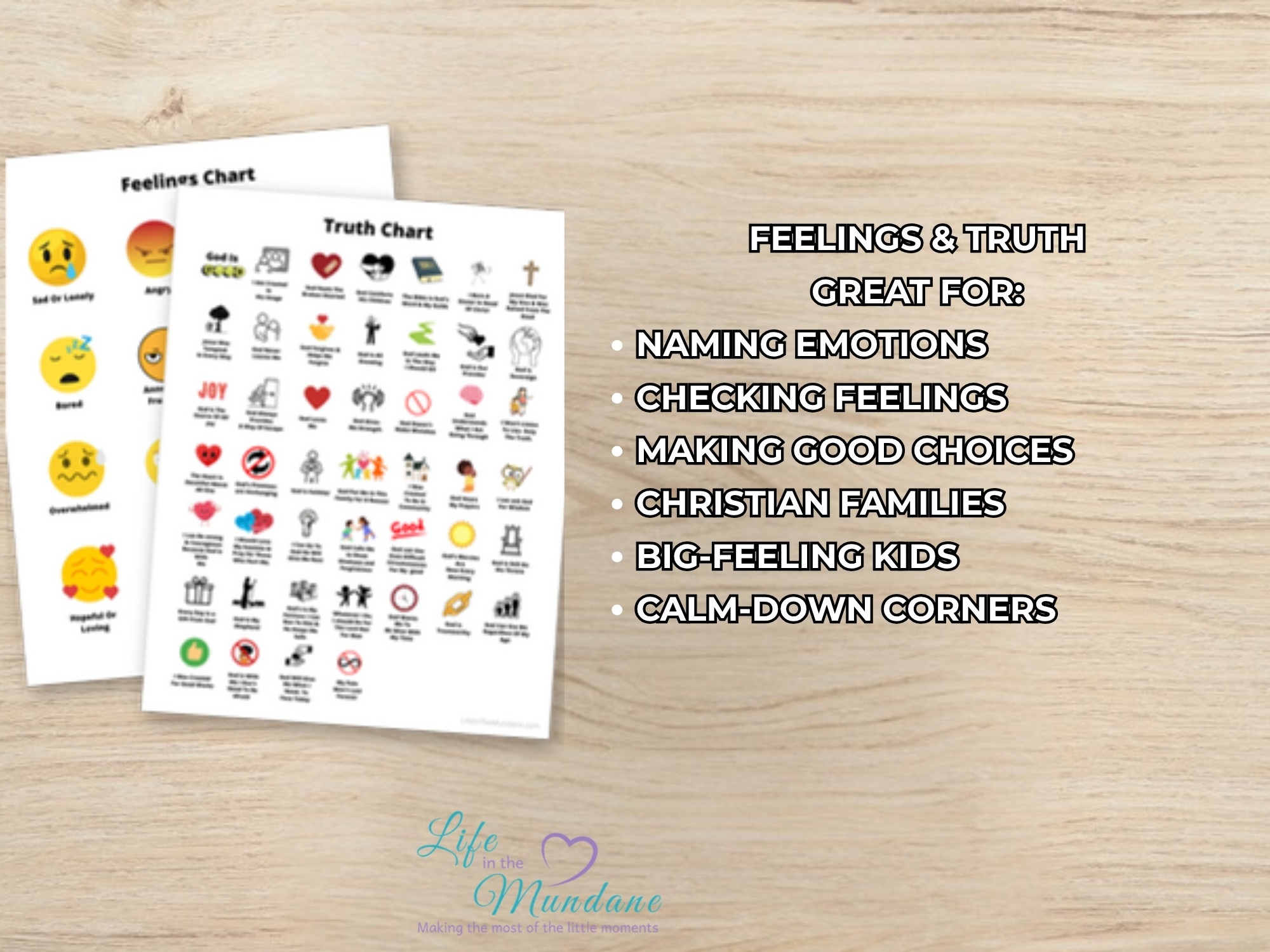 Feelings & Truth Pack printable - great for