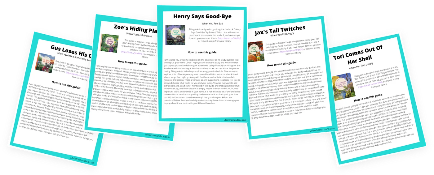 Covers of the Christian Character Study Guides