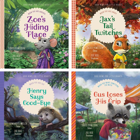 Zoe's Hiding Place, Jax's Tail Twitches, Henry Says Good-Bye and Gus Loses His Grip from the Good News for Little Hearts series