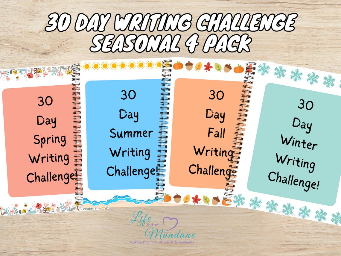 30 Day Writing Challenge- Seasonal 4 Pack