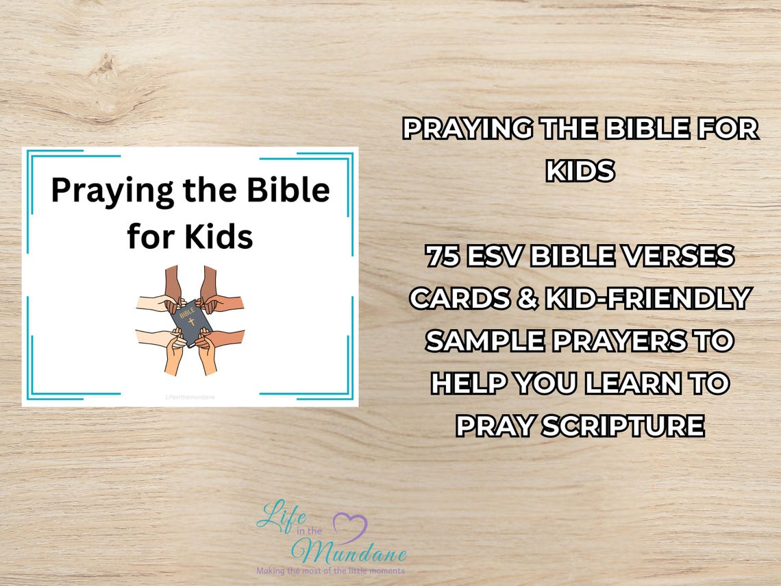 Praying the Bible for Kids Cards (image 2)