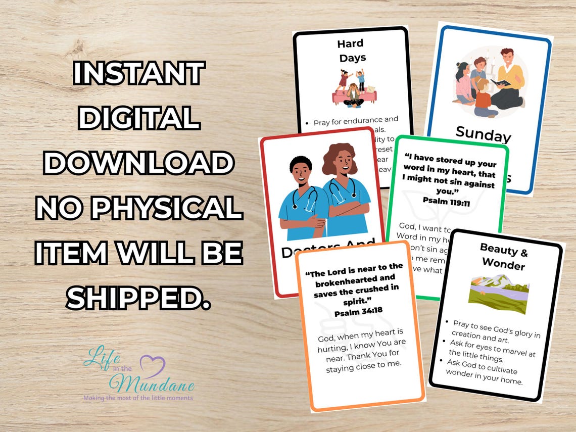 Prayer Cards Combo Pack – 3 Printable Sets (image 8)