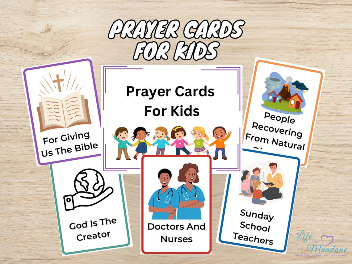 Prayer Cards For Kids