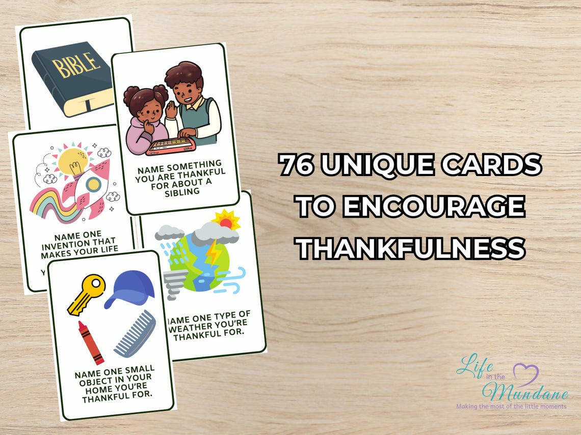 Thankfulness Cards Bundle- Volume 1 & 2 (image 2)