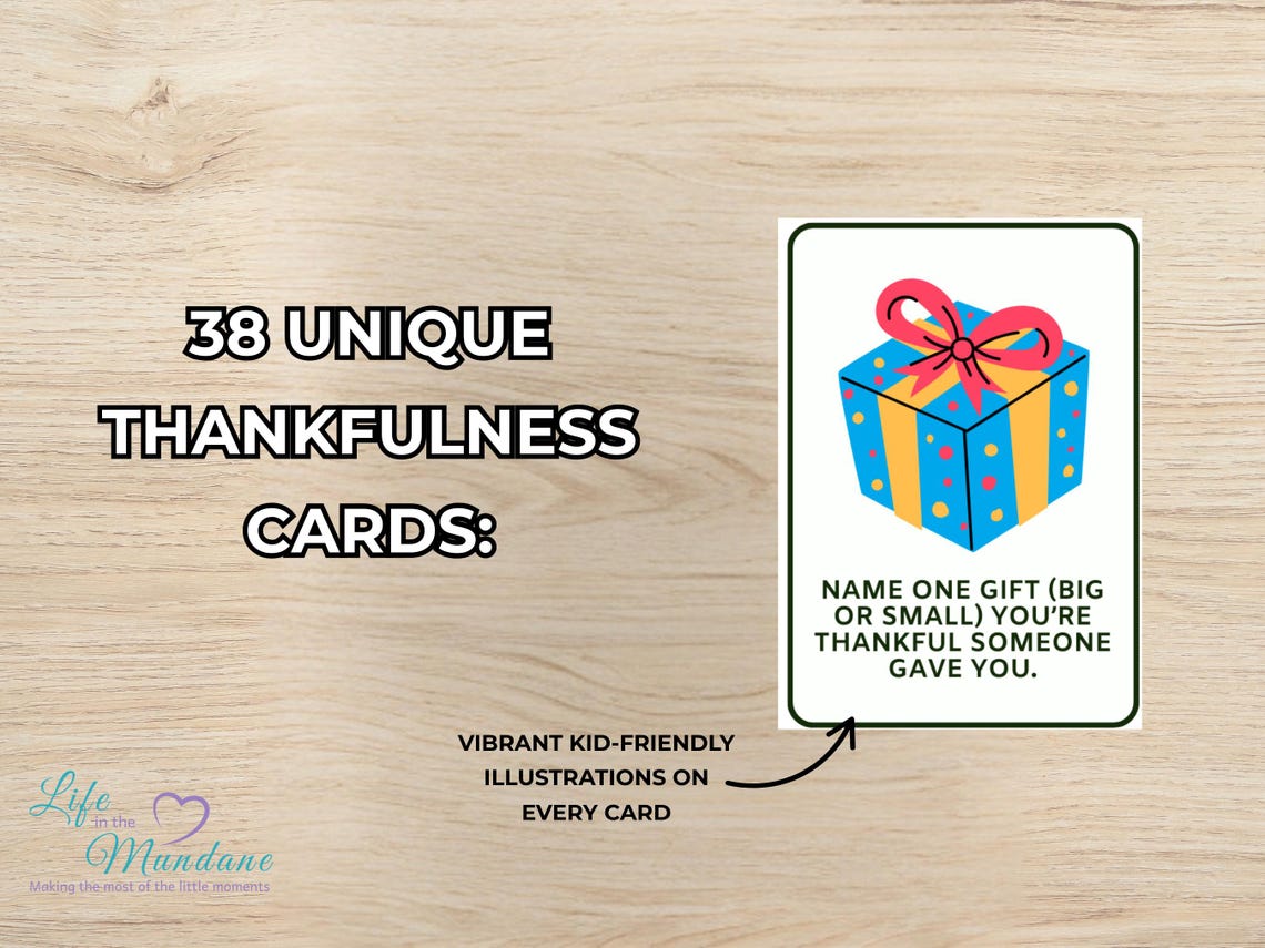 Thankfulness Cards Pack Volume 2 - Printable Activity Cards (image 2)
