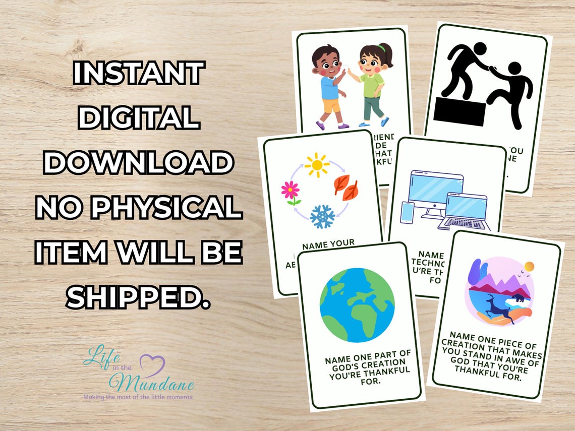 Thankfulness Cards Bundle- Volume 1 & 2 (image 4)
