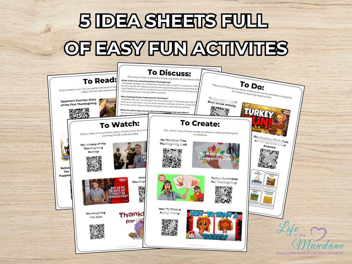 Thanksgiving Day Made Simple | Homeschool Printable Pack | Low Prep Thanksgiving Activities for Kids (image 2)