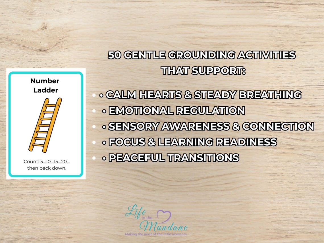 Calm Hearts, Quiet Minds: Grounding Cards for Kids. (image 2)