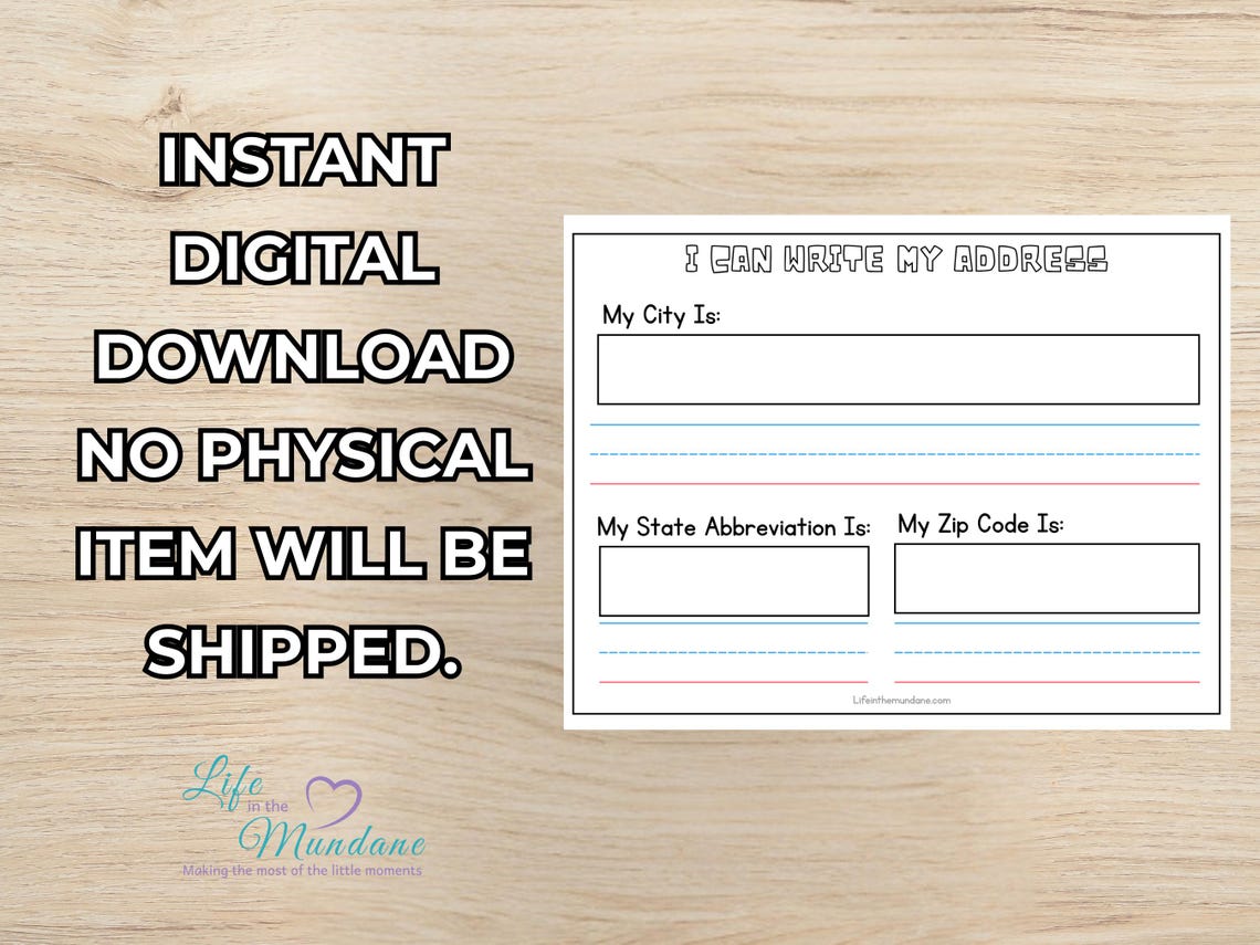 Everyday Life Skills Volume 1: Personal Information Pack (image 6)