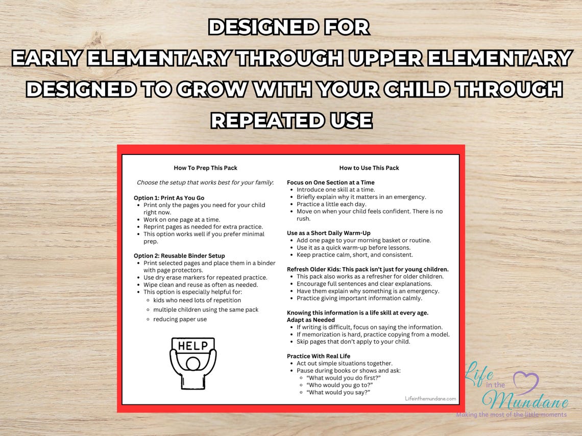 Everyday Life Skills Volume 2: Emergency Skills Pack (image 5)