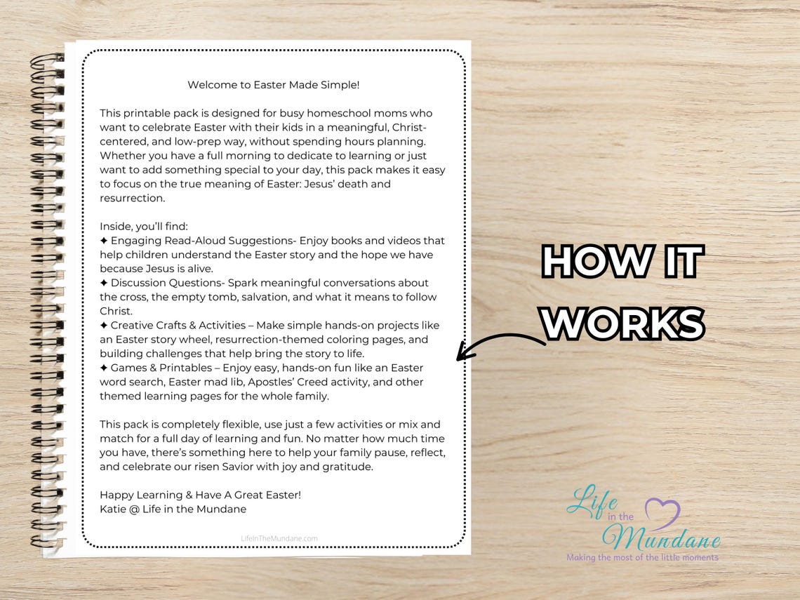 Easter Made Simple Printable (image 3)