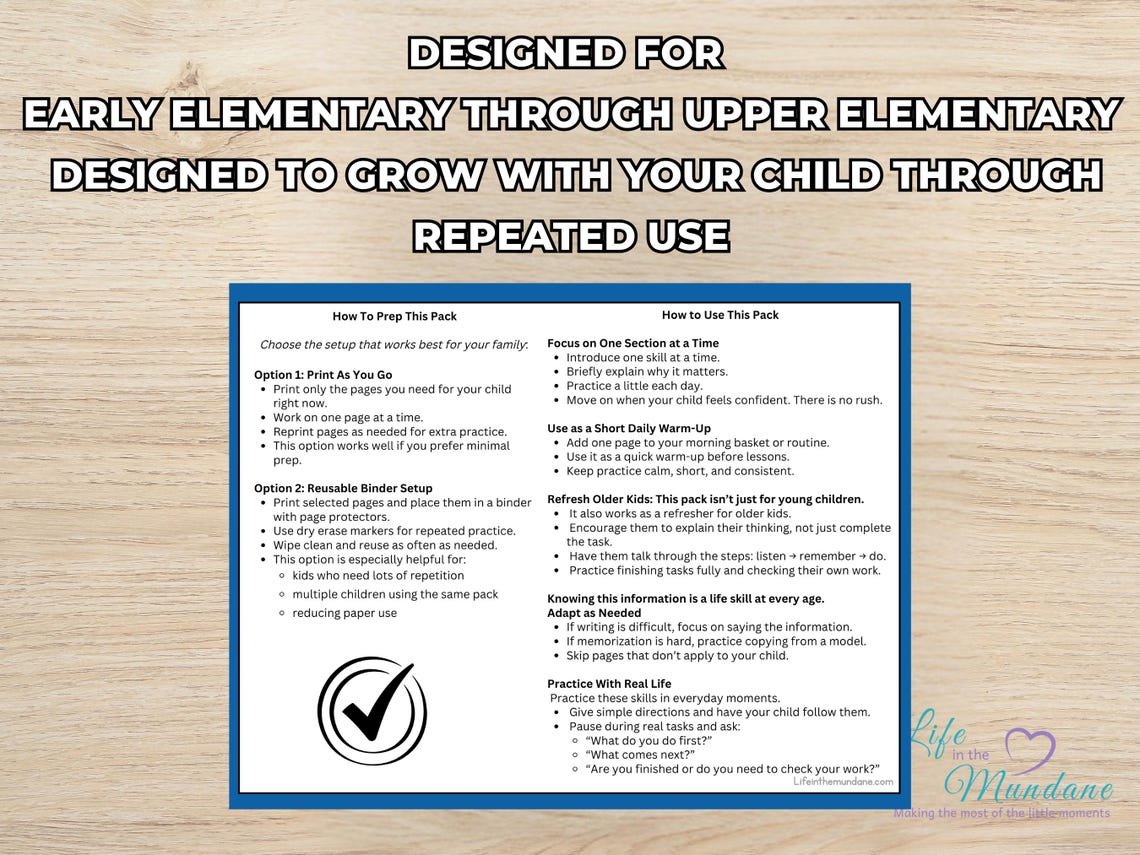Everyday Life Skills Volume 3: Following Directions & Finishing Tasks (image 5)