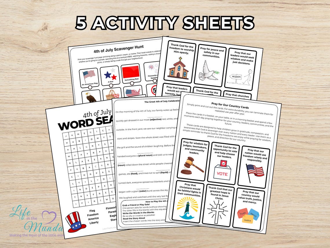 4th of July Made Simple Printable (image 4)