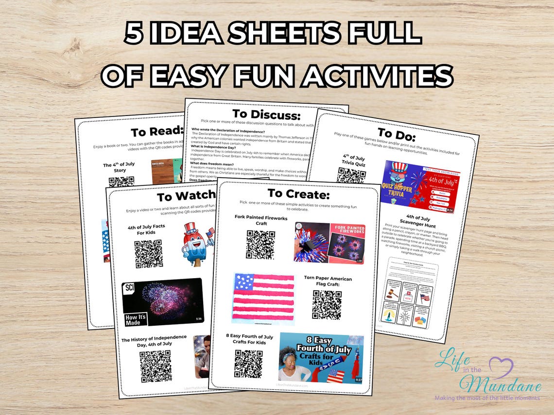 4th of July Made Simple Printable (image 2)