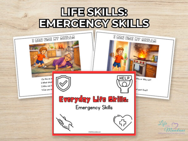 Life Skills: Emergency Skills printable from Life in the Mundane