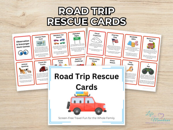 Road Trip Rescue Cards printable from Life in the Mundane