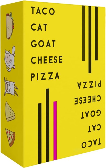 Taco Cat Goat Cheese Pizza game box