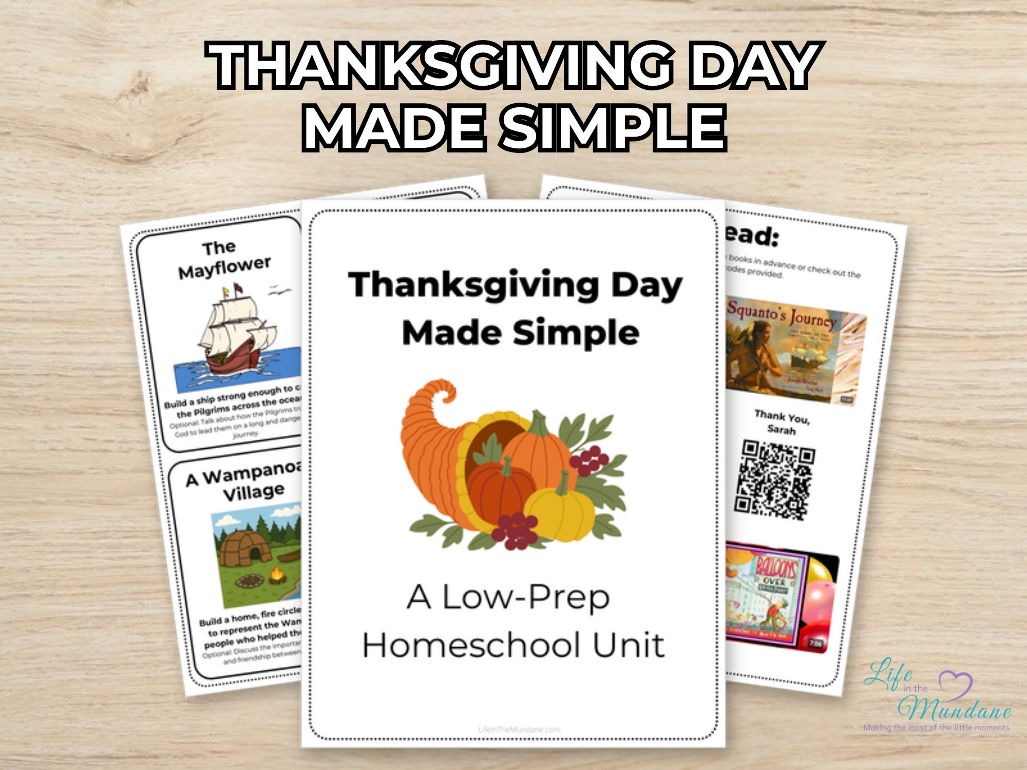 Thanksgiving Day Made Simple printable from Life in the Mundane