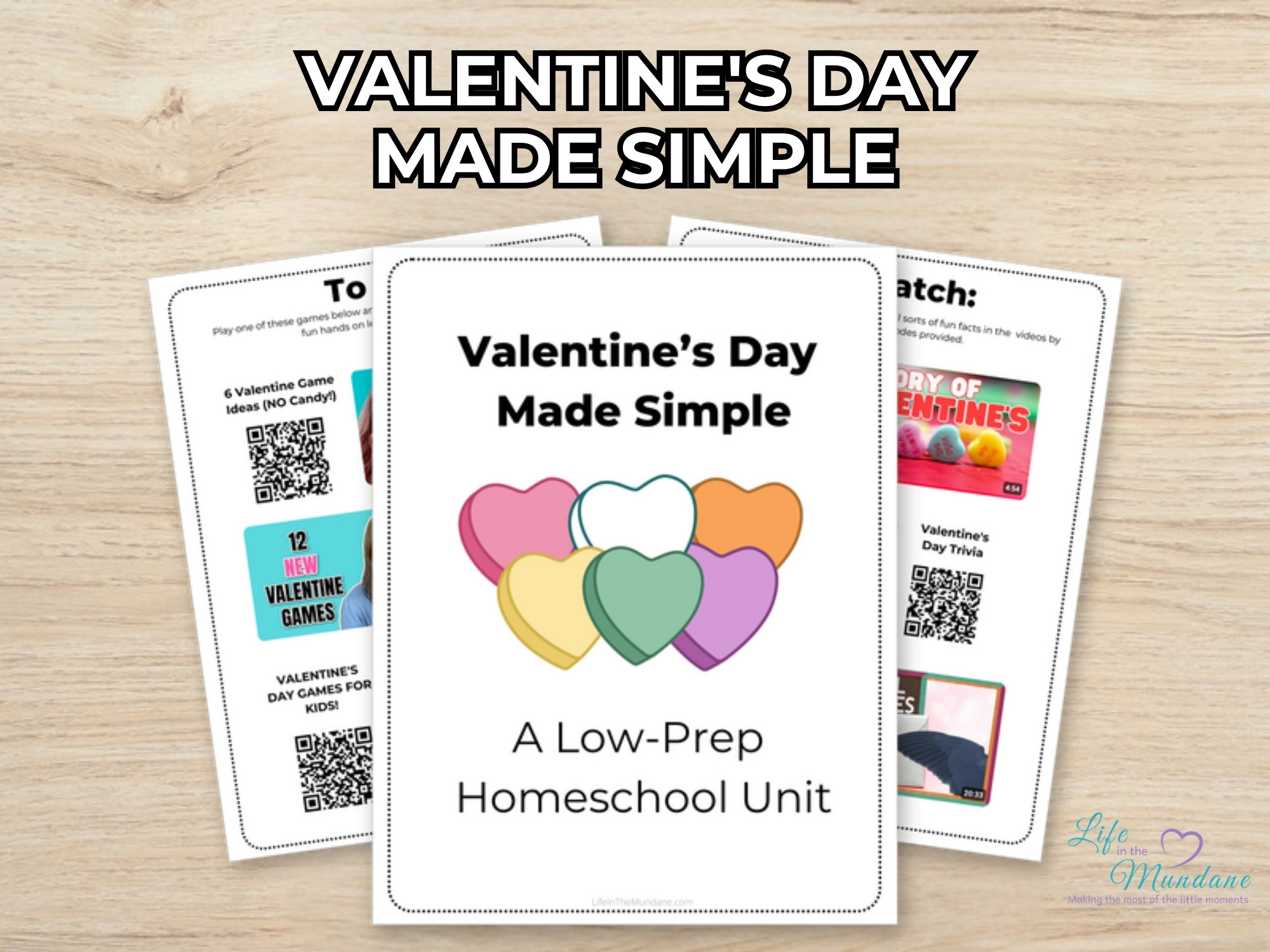 Valentine's Day Made Simple printable from Life in the Mundane