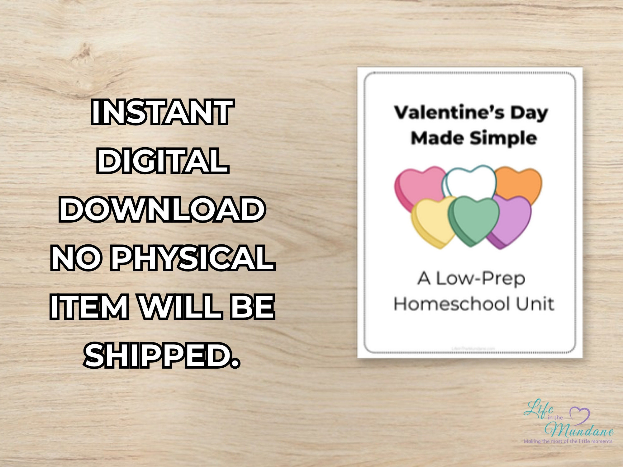 Valentine's Day printable - instant digital download