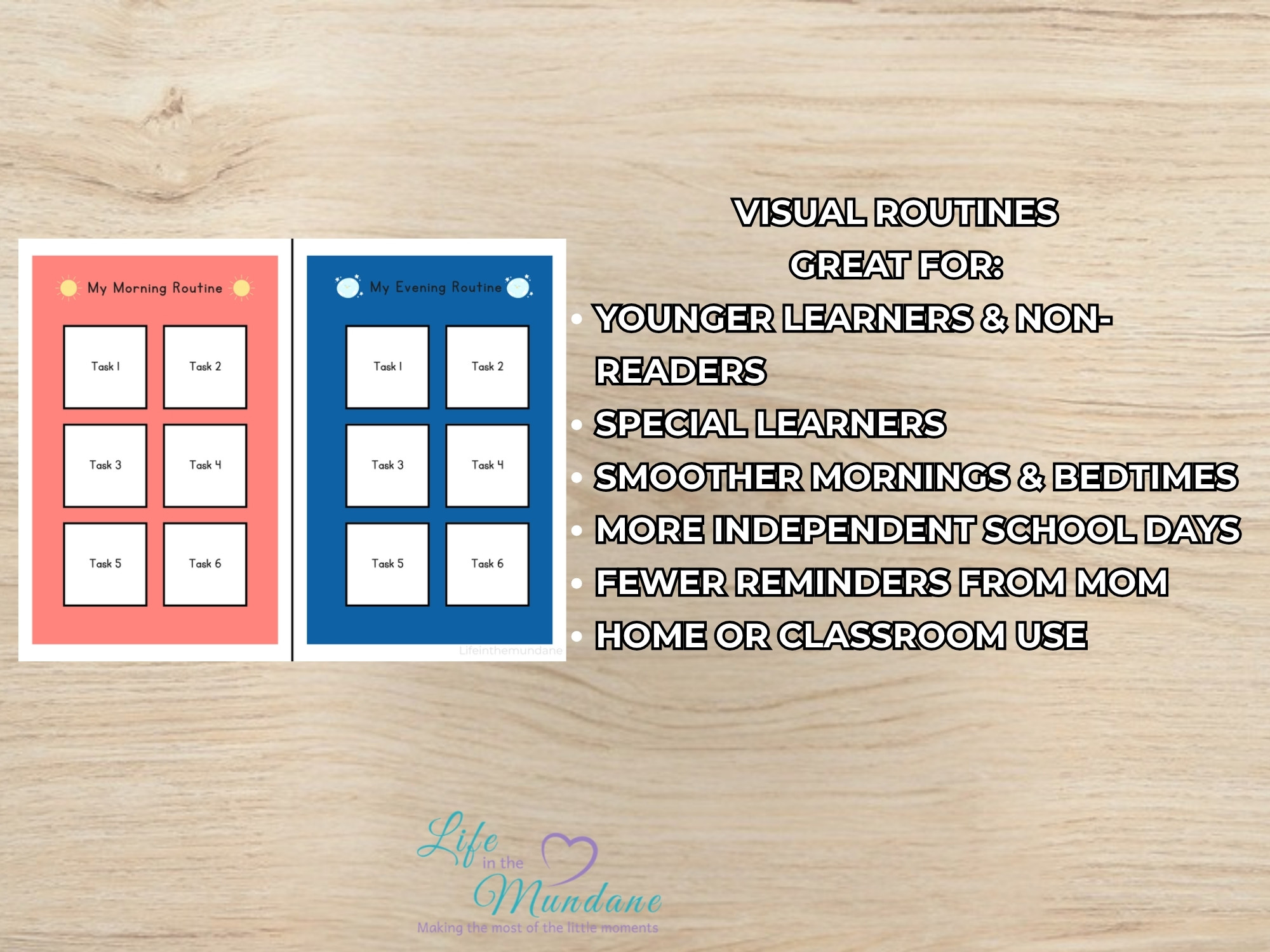 Visual Schedule printable - great for