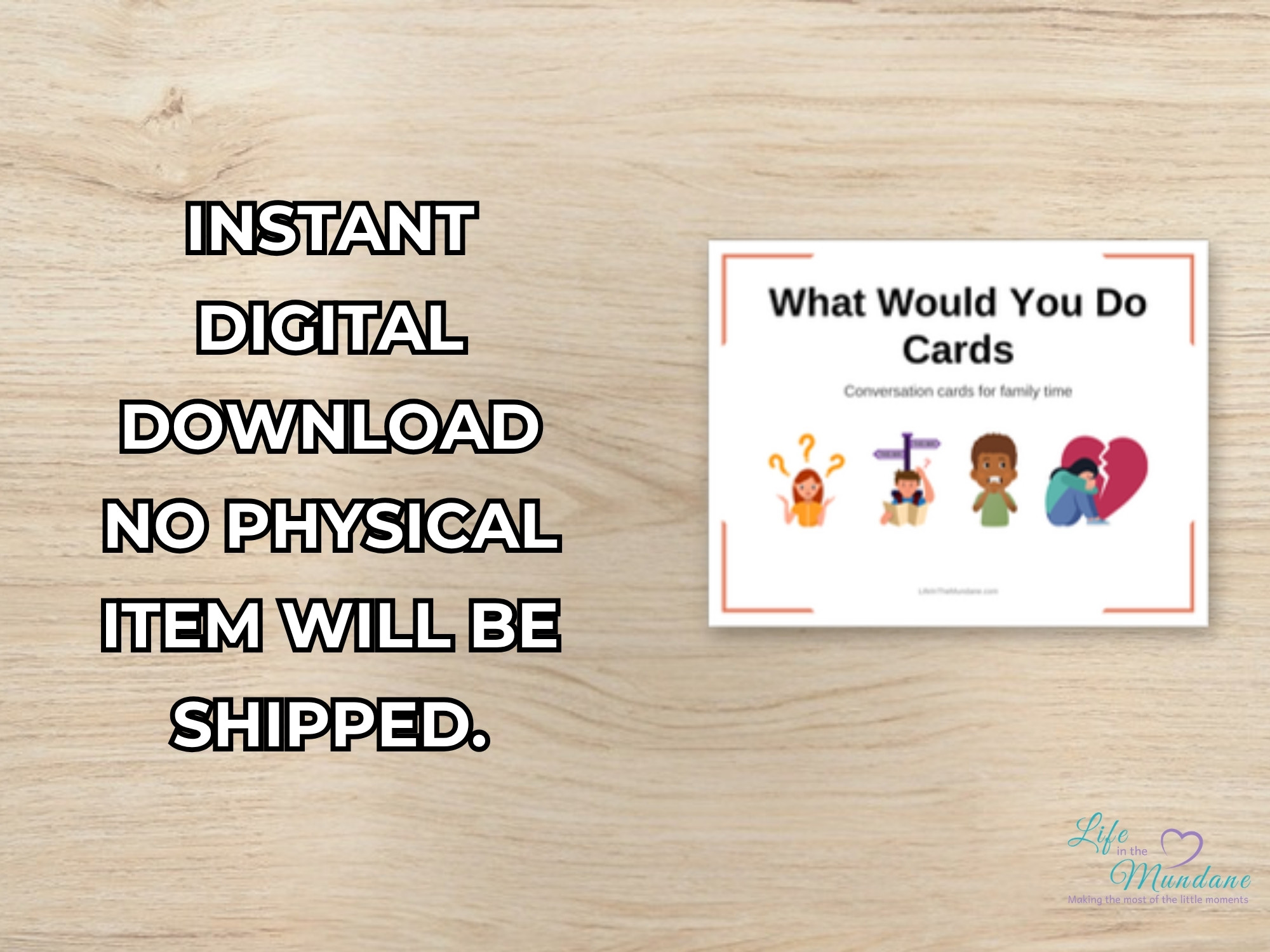 What Would You Do Cards instant digital download