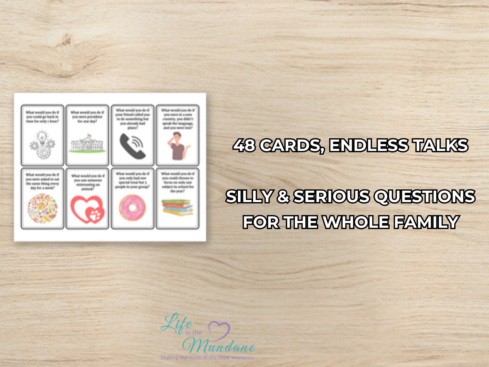 What Would You Do Cards sample card page
