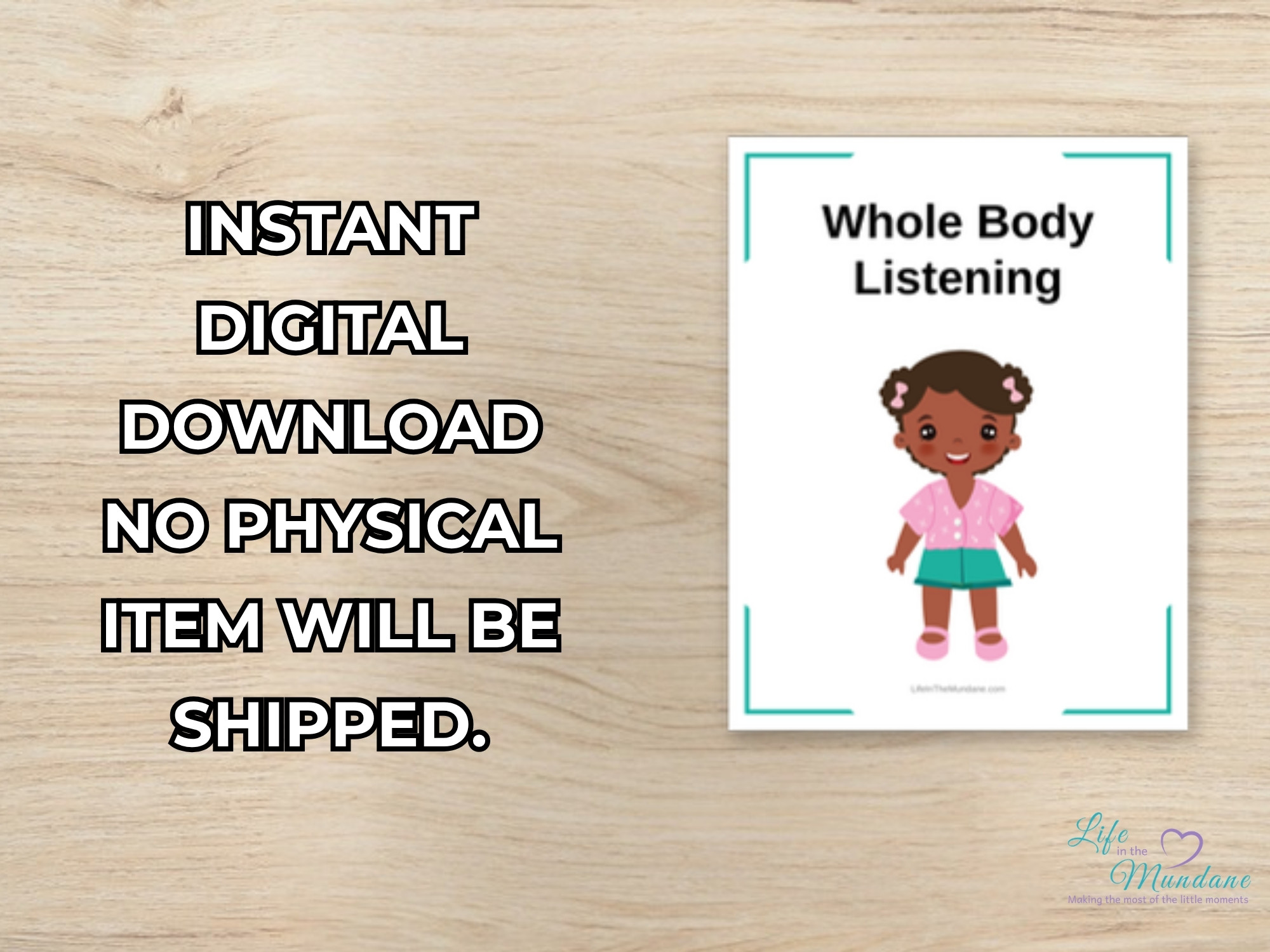 Whole Body Listening instant digital download