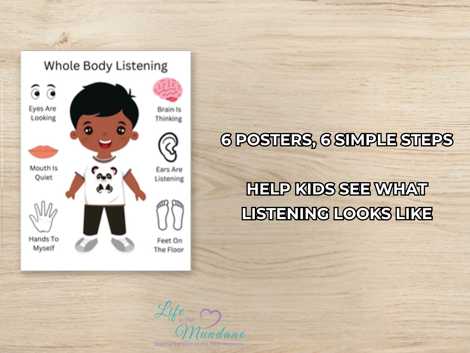 Whole Body Listening sample poster